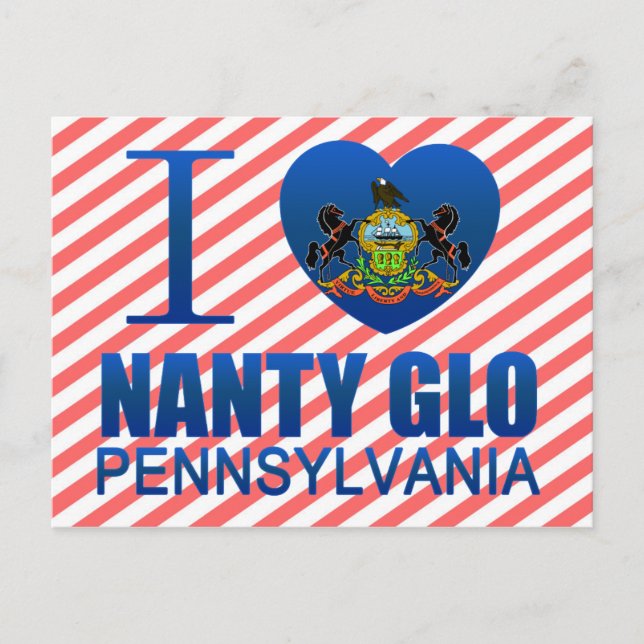 Postal Amo a Nanty Glo, PA (Anverso)