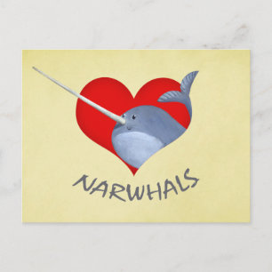 Postal Amo a Narwhals