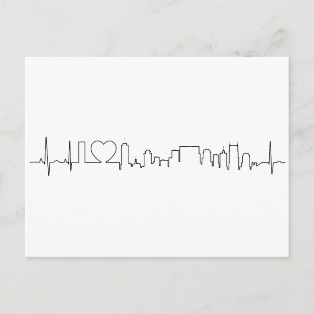 Postal Amo a Nashville en un estilo extraordinario (Anverso)