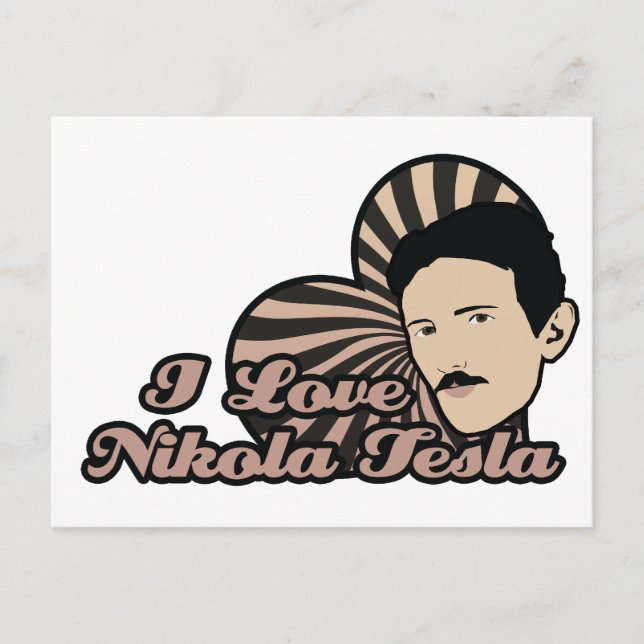 Postal Amo a Nikola Tesla (Anverso)