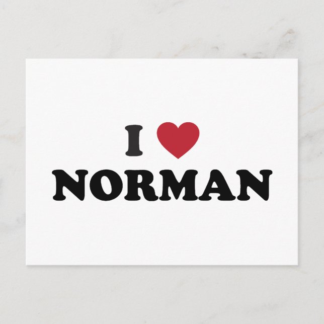 Postal Amo a Norman Oklahoma (Anverso)
