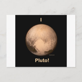 Postal ¡Amo a Plutón!