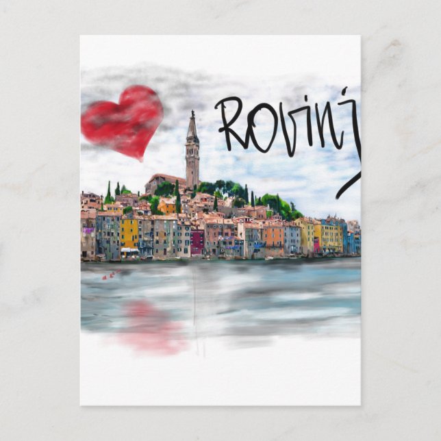 Postal Amo a Rovinj (Anverso)