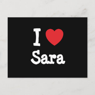 Postal Amo a Sara heart T-Shirt