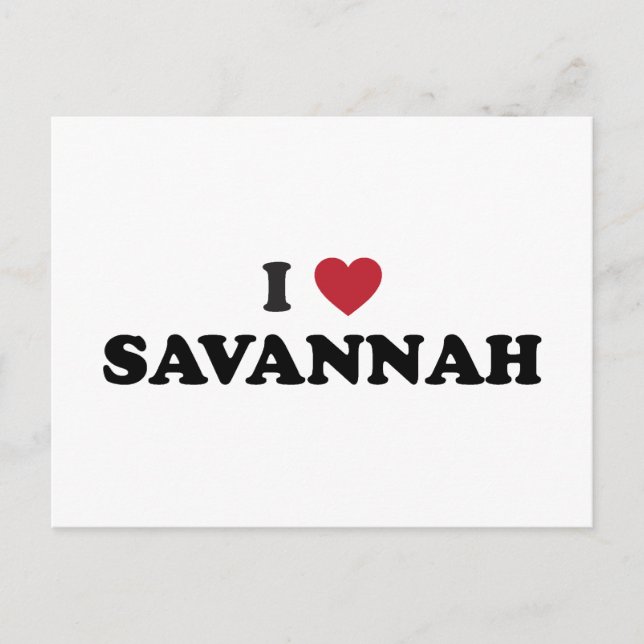 Postal Amo a Savannah Georgia (Anverso)