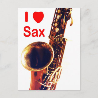 Postal Amo a Sax