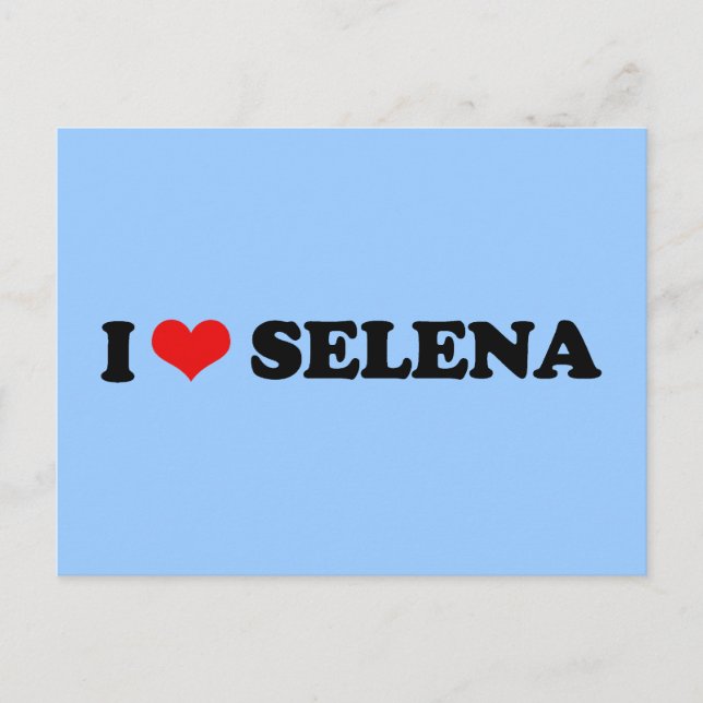 POSTAL AMO A SELENA (Anverso)