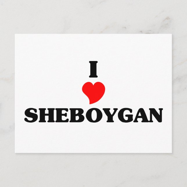 Postal Amo a Sheboygan (Anverso)