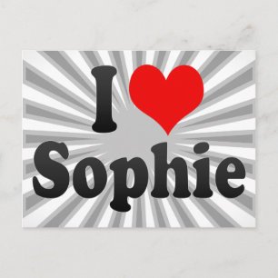 Postal Amo a Sophie