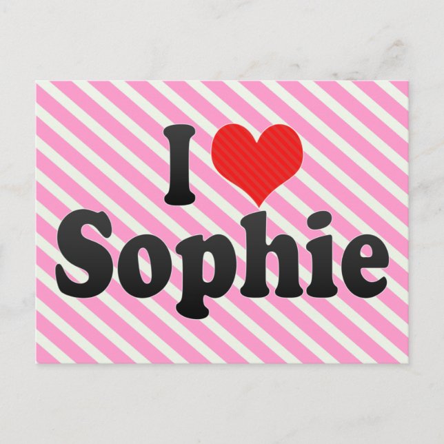 Postal Amo a Sophie (Anverso)