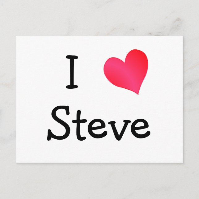 Postal Amo a Steve (Anverso)