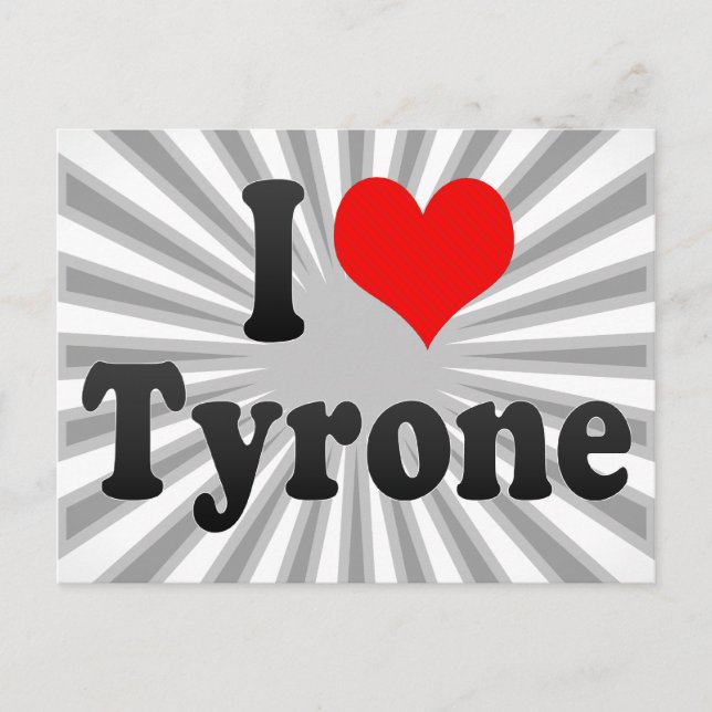 Postal Amo a Tyrone (Anverso)