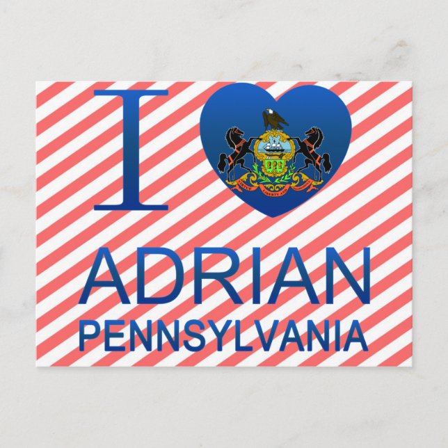 Postal Amo Adrian, PA (Anverso)
