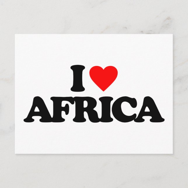 POSTAL AMO ÁFRICA (Anverso)