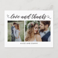 Amo agradecido EDITABLE COLOR Gracias Postcard