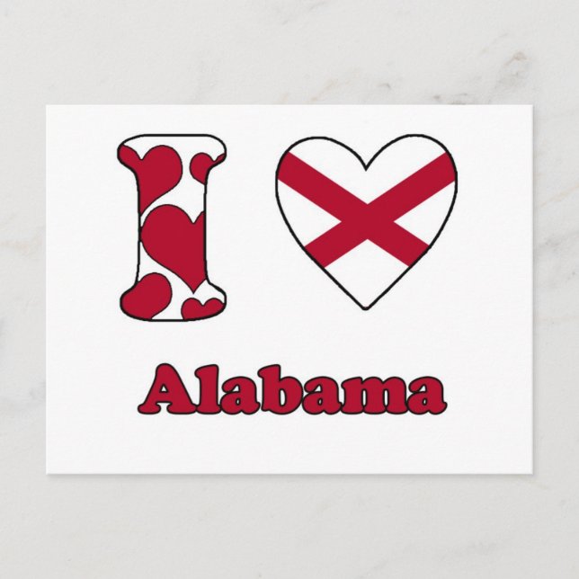 Postal Amo Alabama (Anverso)