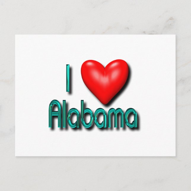 Postal Amo Alabama (Anverso)