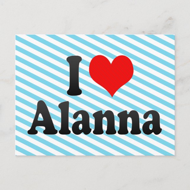 Postal Amo Alanna (Anverso)