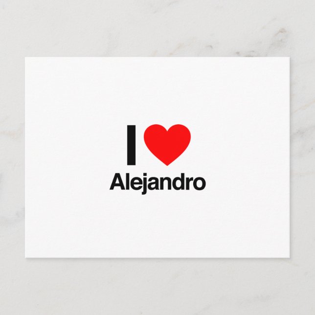 Postal amo alejandro (Anverso)