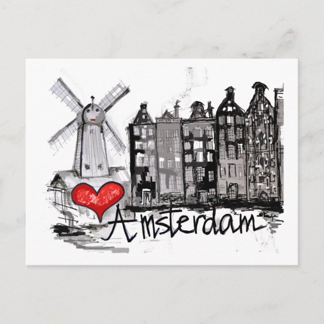 Postal Amo Amsterdam (Anverso)