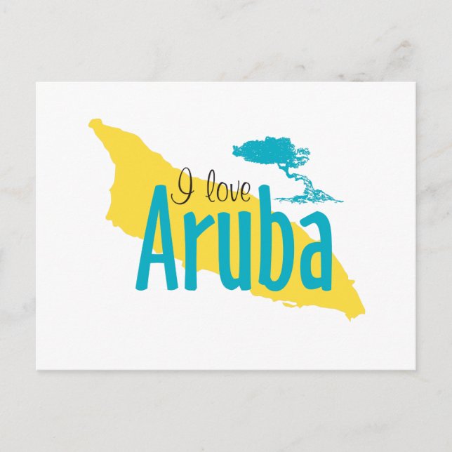 Postal Amo Aruba (Anverso)