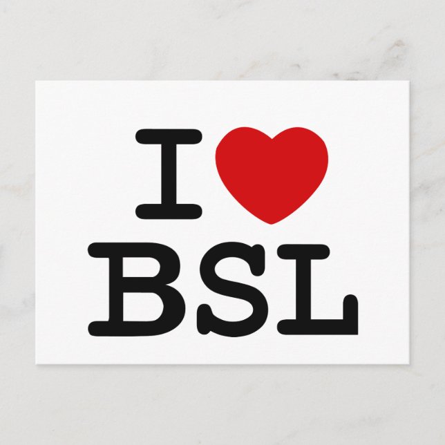 Postal Amo ASL (Blanco) (Anverso)