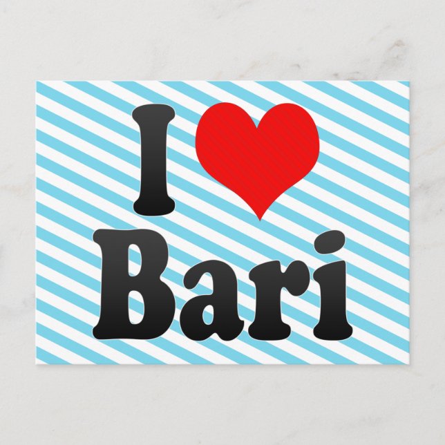 Postal Amo Bari, Italia (Anverso)