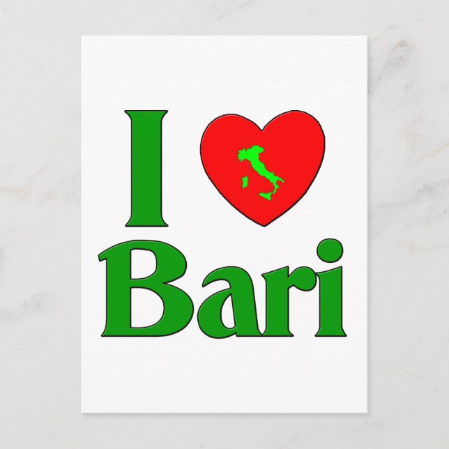 Postal Amo Bari Italia (Anverso)