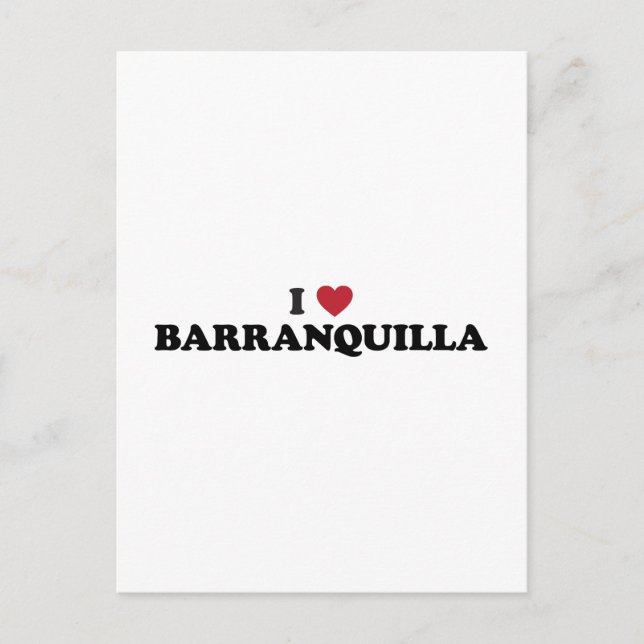 Postal Amo Barranquilla Colombia (Anverso)
