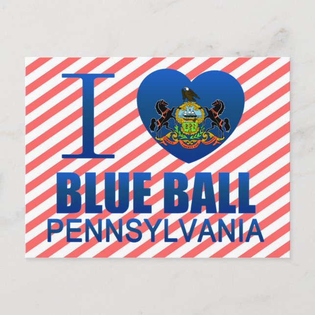 Postal Amo Blue Ball, PA (Anverso)