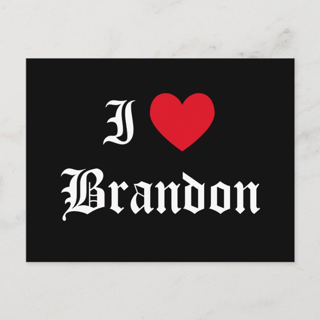 Postal Amo Brandon (Anverso)