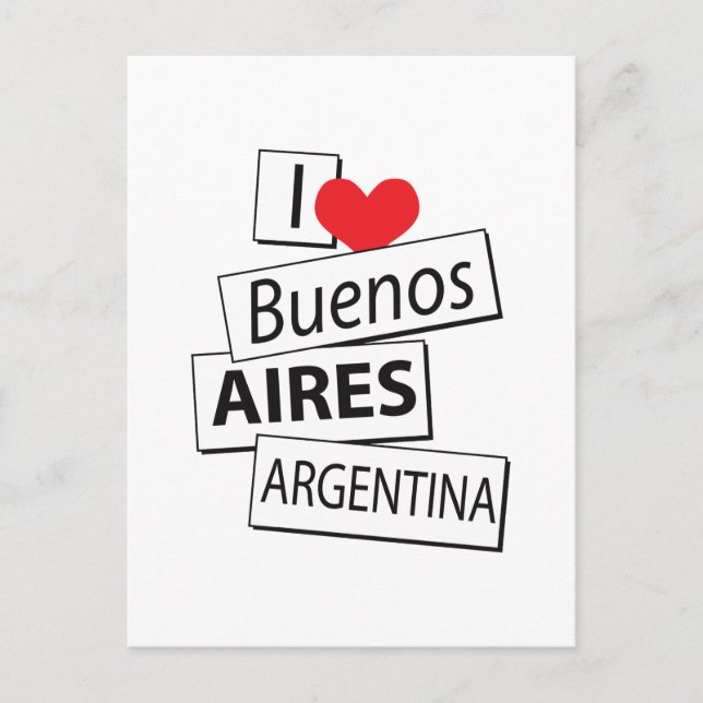 Postal Amo Buenos Aires (Anverso)