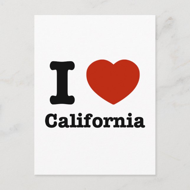 Postal Amo california (Anverso)