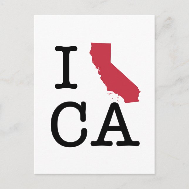 Postal Amo California (Anverso)