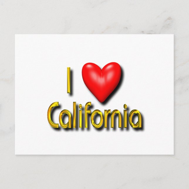 Postal Amo California (Anverso)