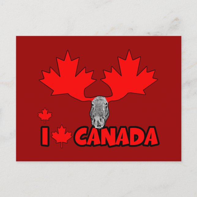 Postal Amo Canadá (Anverso)