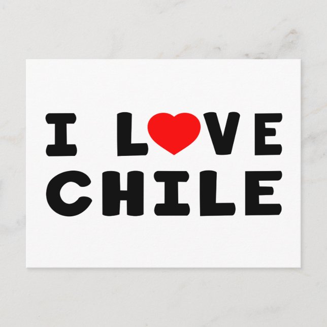 Postal Amo Chile (Anverso)