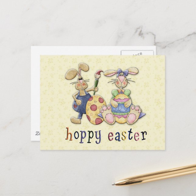 Postal Amo conejito de Pascua (Anverso/Reverso In Situ)