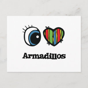 Postal Amo (Corazón) Armadillos