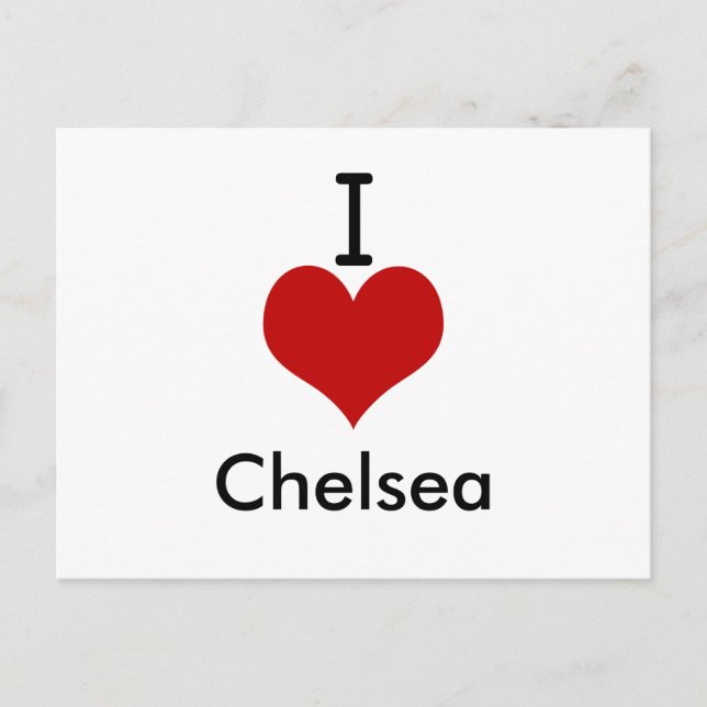 Postal Amo (corazón) Chelsea (Anverso)