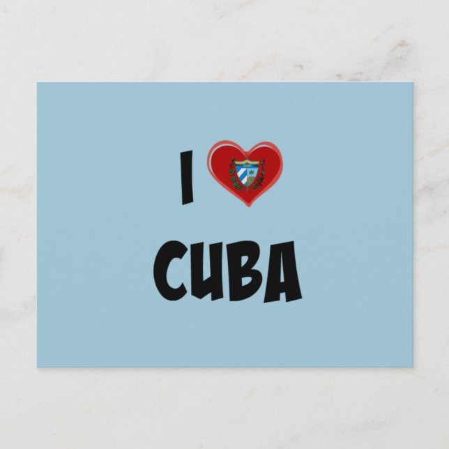 Postal Amo Cuba (Anverso)