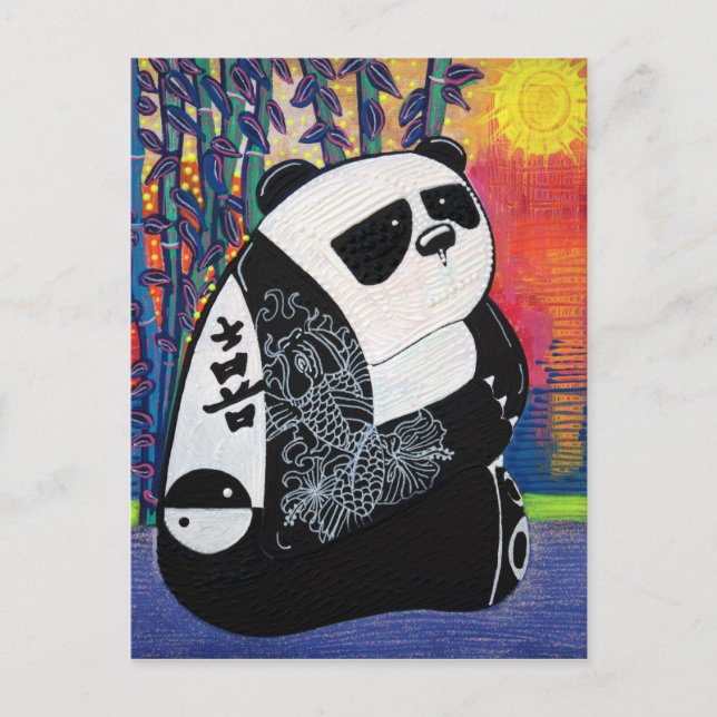 Postal Amo de zen de la panda (Anverso)