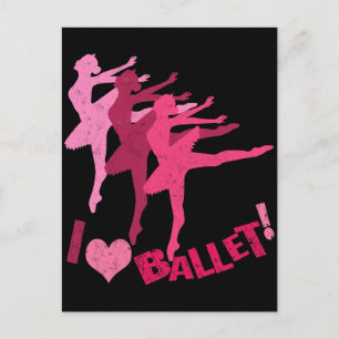 Postal Amo el Ballet