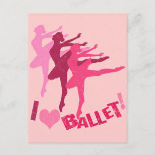 Postal Amo el Ballet
