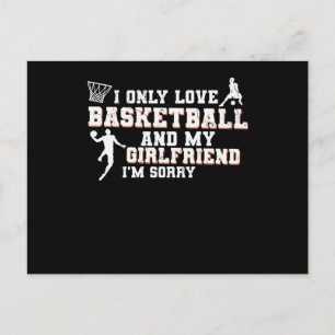 Postal Amo el Baloncesto y a Mi Novia Diseño