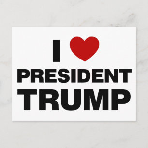 Postal Amo el corazón del presidente Trump