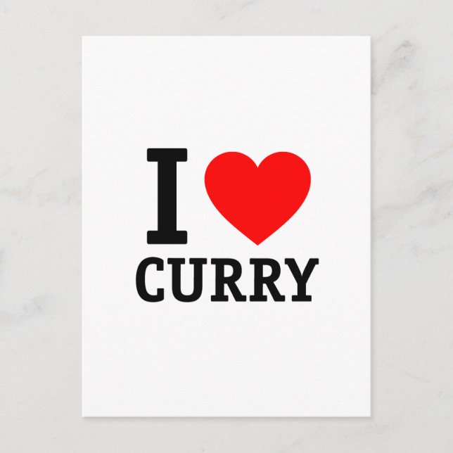 Postal Amo el curry (Anverso)