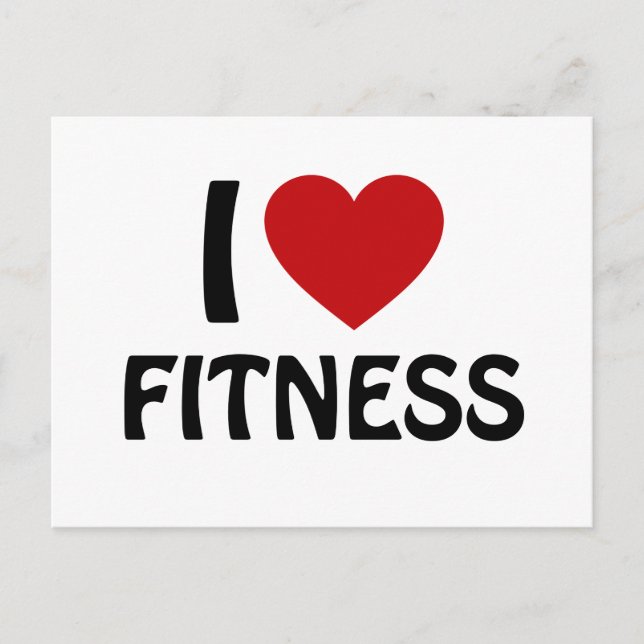Postal Amo el Fitness (Anverso)