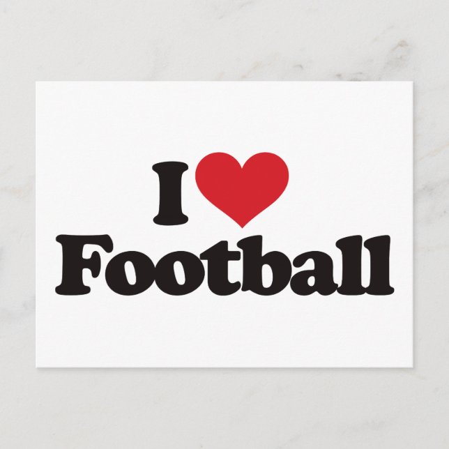 Postal Amo El Fútbol (Anverso)
