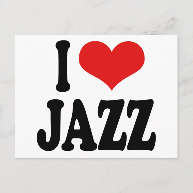 Postal Amo El Jazz (Anverso)